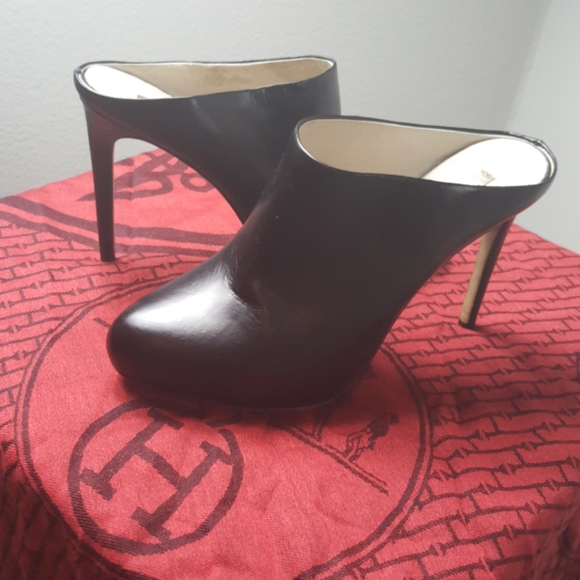 Louise et Cie Shoes - Louise Et Cie black Leather Stiletto Mules size 10